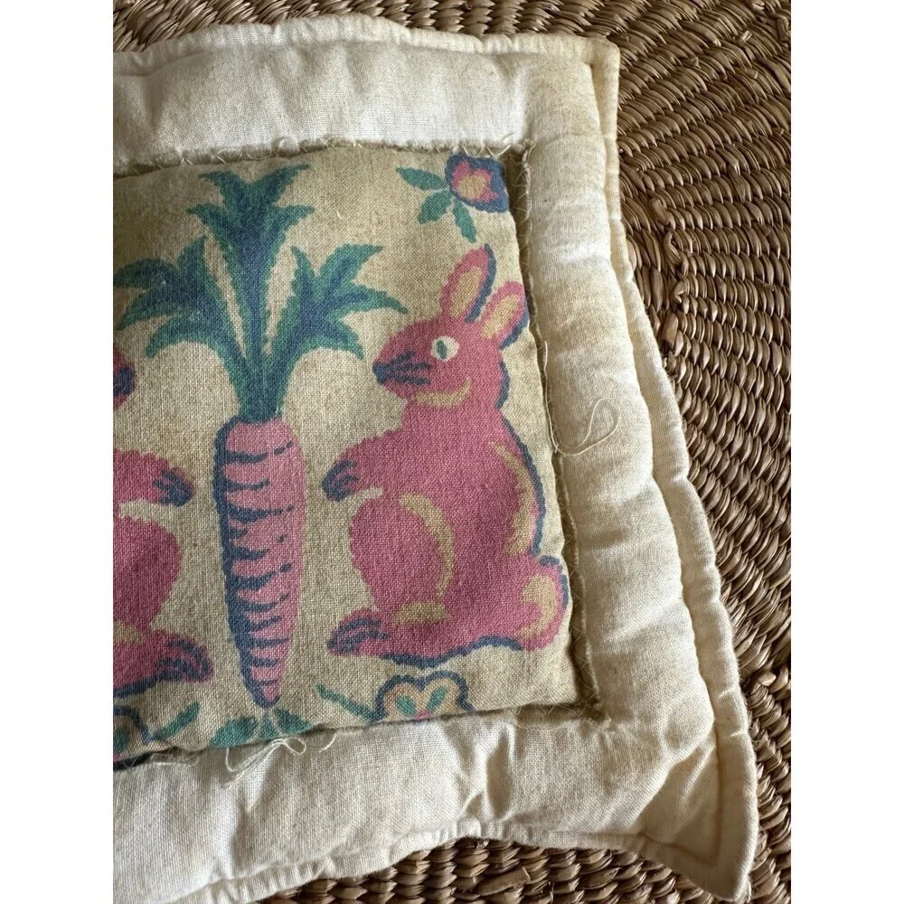 Vintage bunny rabbit decorative fabric